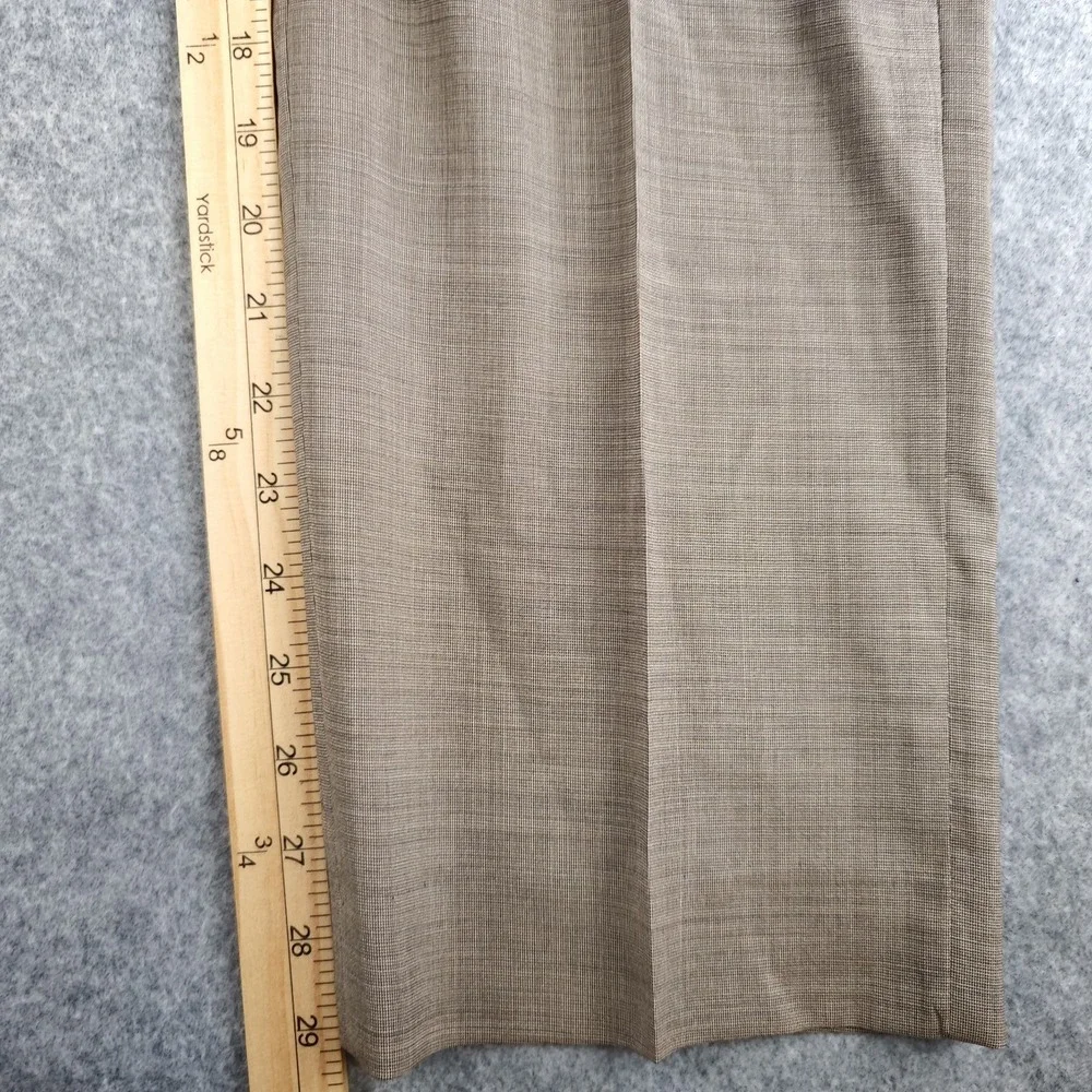 Banana Republic Pants Mens 35x30 Slim Fit Brown Flat Front Wool Stretch